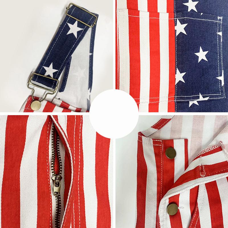The All American Flag Overalls