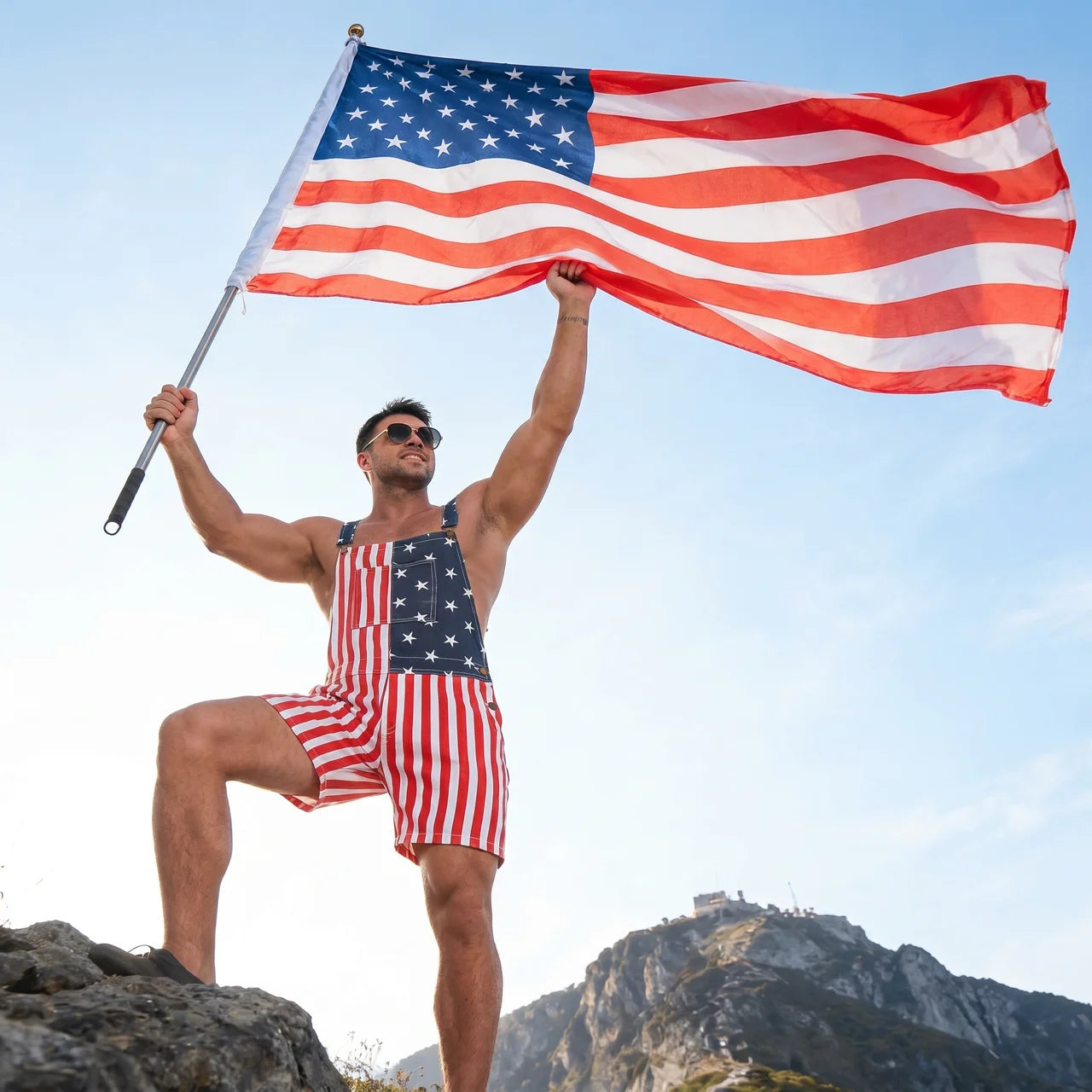 The All American Flag Overalls